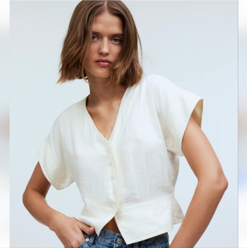 Madewell Pleated Blouse